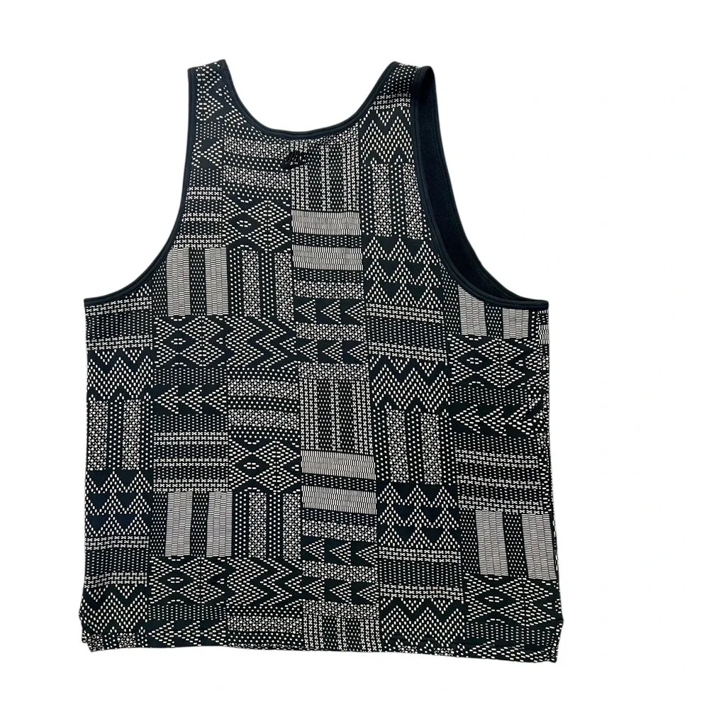 Nike BHM Black History Month Tank Top Mens XXL Black White Geometric Print Pouch